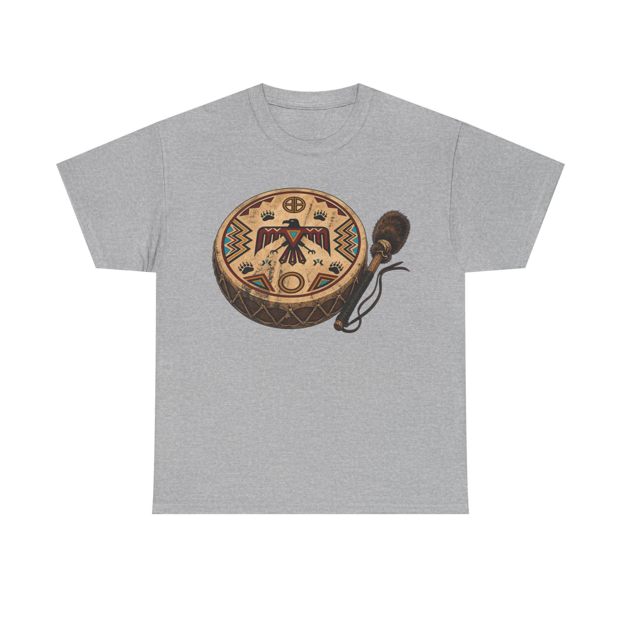 Native American Drum T-Shirt - Image 5