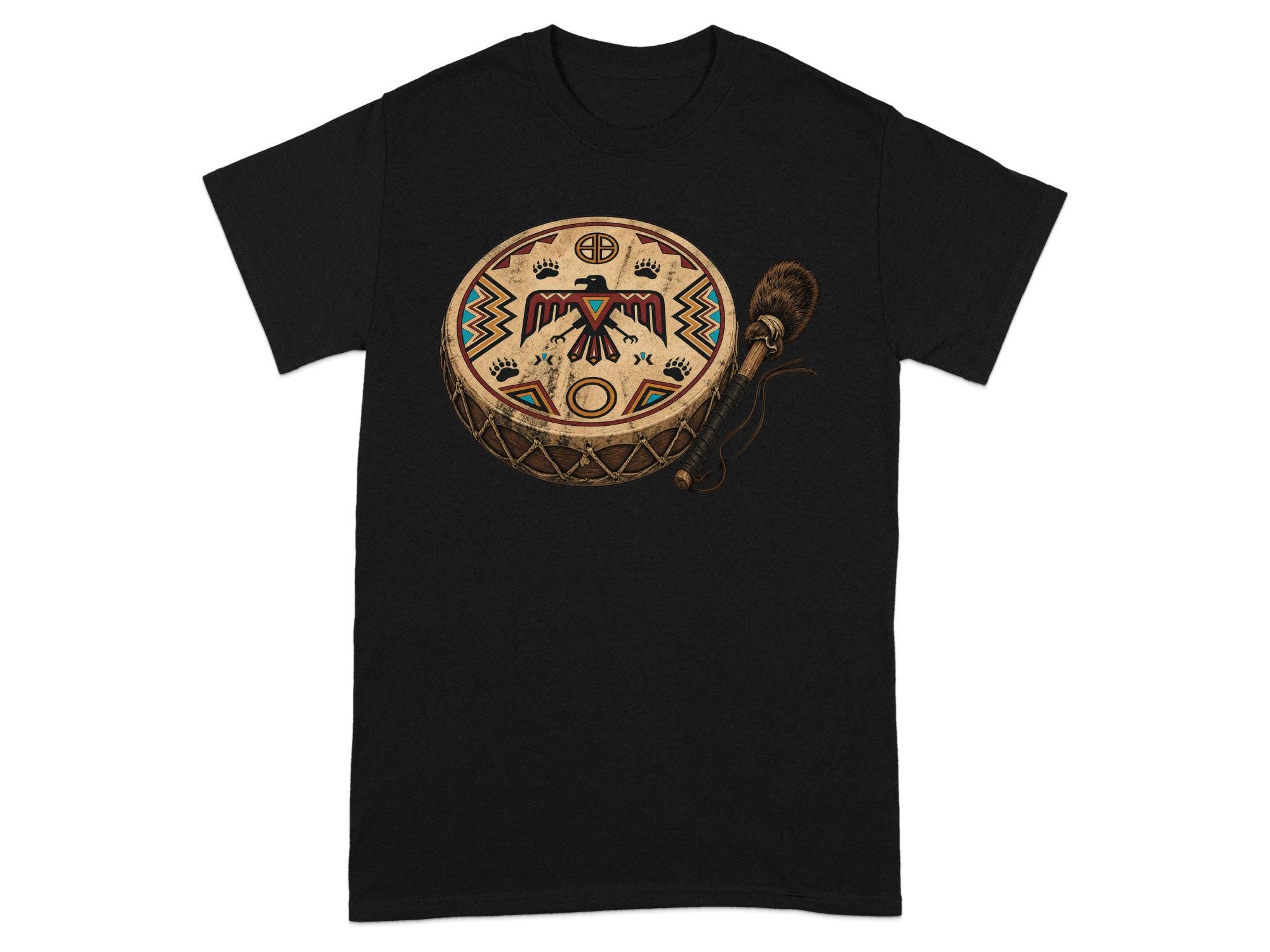 Native American Drum T-Shirt - Image 8